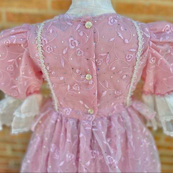 Princess Pink Poofy Dress, Marie Antoinette, Hamilton, Sz 4, Fancy Historical - Picture 8 of 13